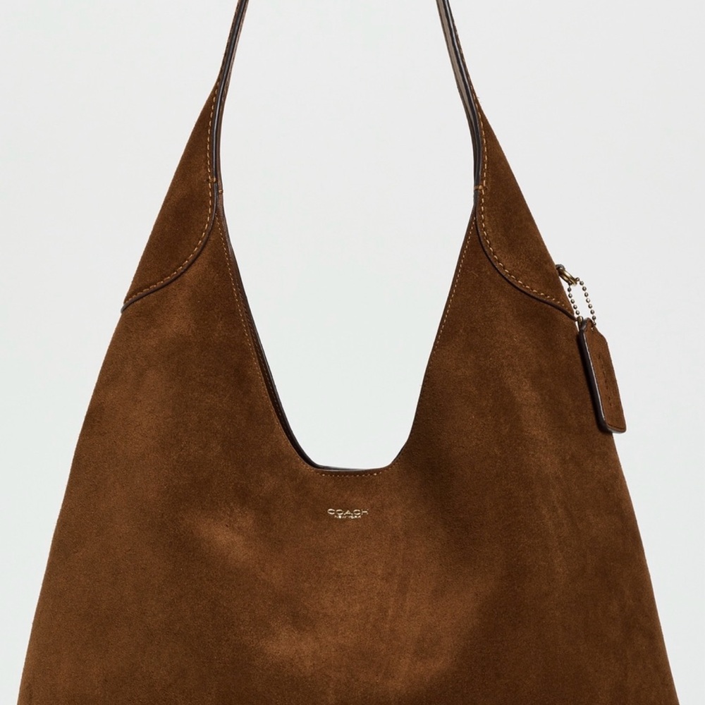 Coach Brooklyn 39 Suede Bag in Brown
